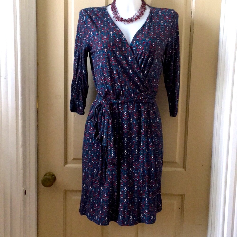 NWOT Lucky Brand wrap midi dress